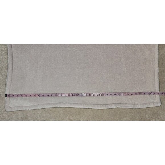 Solid Pale Dusty Pink Thick Fleece Sherpa Baby Blanket SOFT 30x36 - Picture 4 of 5